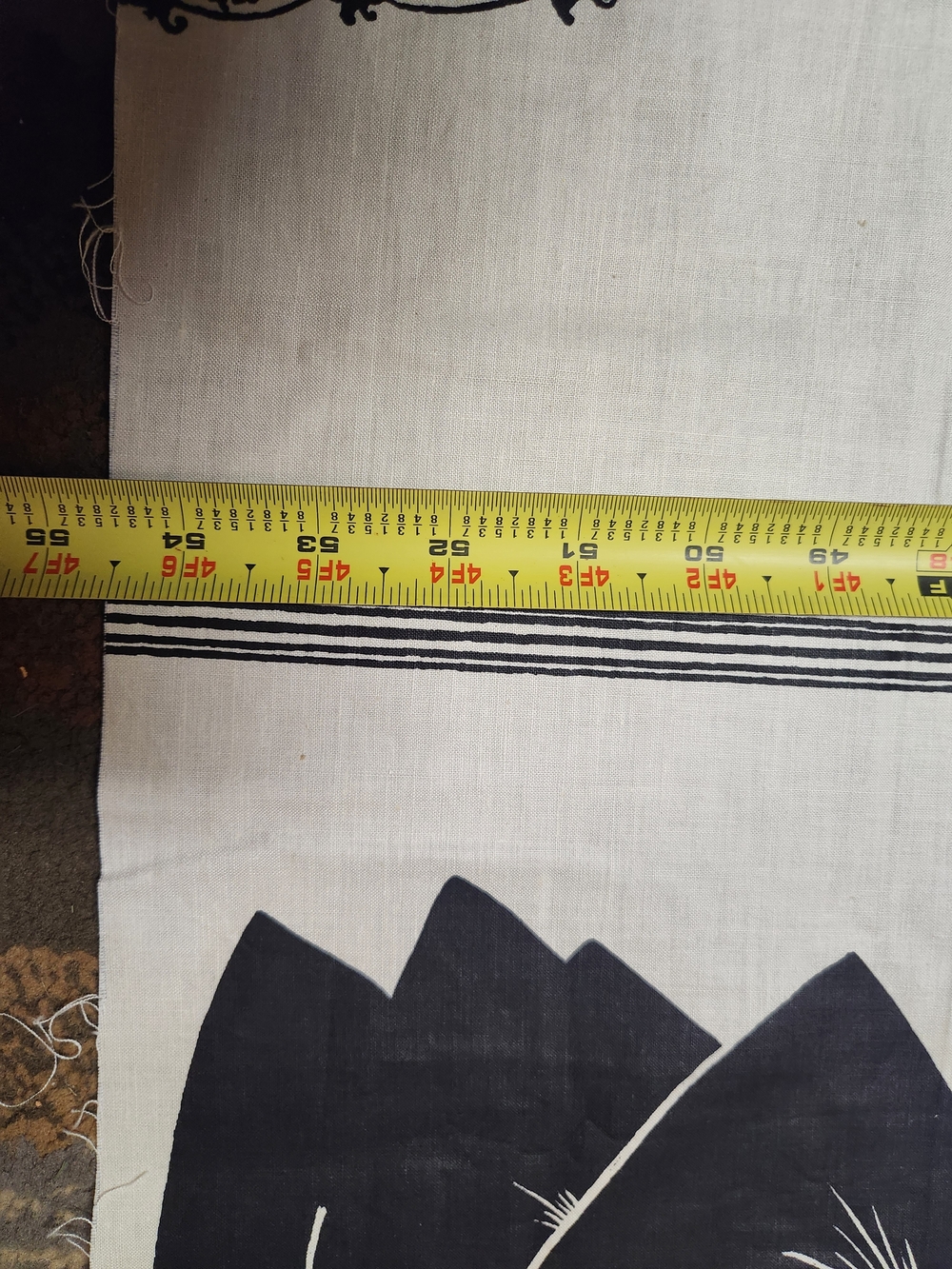 Pristine 1.5 YARD VINTAGE 9 PANEL UNCUT - Picture 11 of 12